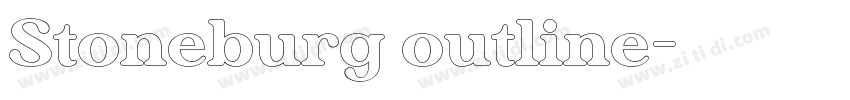 Stoneburg outline字体转换